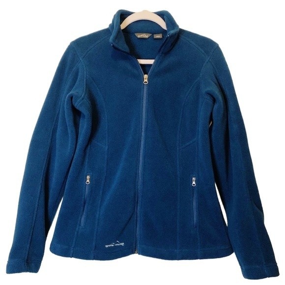 Eddie Bauer Blue Fleece Jacket Size S - Picture 1 of 5